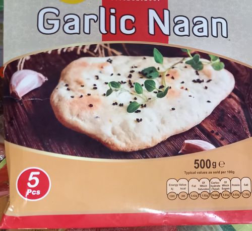 Crown Tandoori Garlic Naan 5pcs only for munich based customers