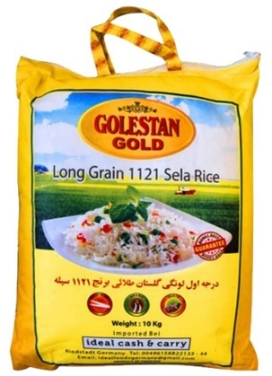 Golestan Gold - Long Grain Sella Rice 10 kgs